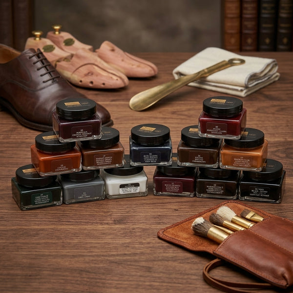 saphir tobacco vs dark brown Havana solvent (like turpentine) and shea butter basis Crme Surfine