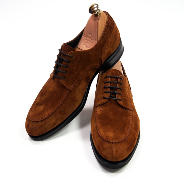 tobacco suede shoes brown leather boat shoes, Made in Italy Elevating this sophisticated silhouette with warm washes of tobacco Carmina Shoemaker Split Toe Derby